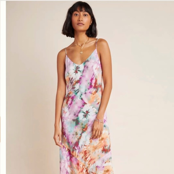 Anthropologie Dresses & Skirts - ✨ NEW Kachel x Anthropologie Layla Silk Tie-Dyed Maxi Dress – Size 4✨